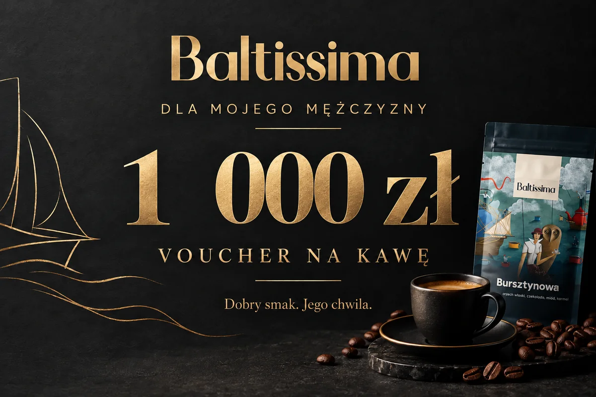 Projekt graficzny vouchera Baltissima — Dla mojego mężczyzny
